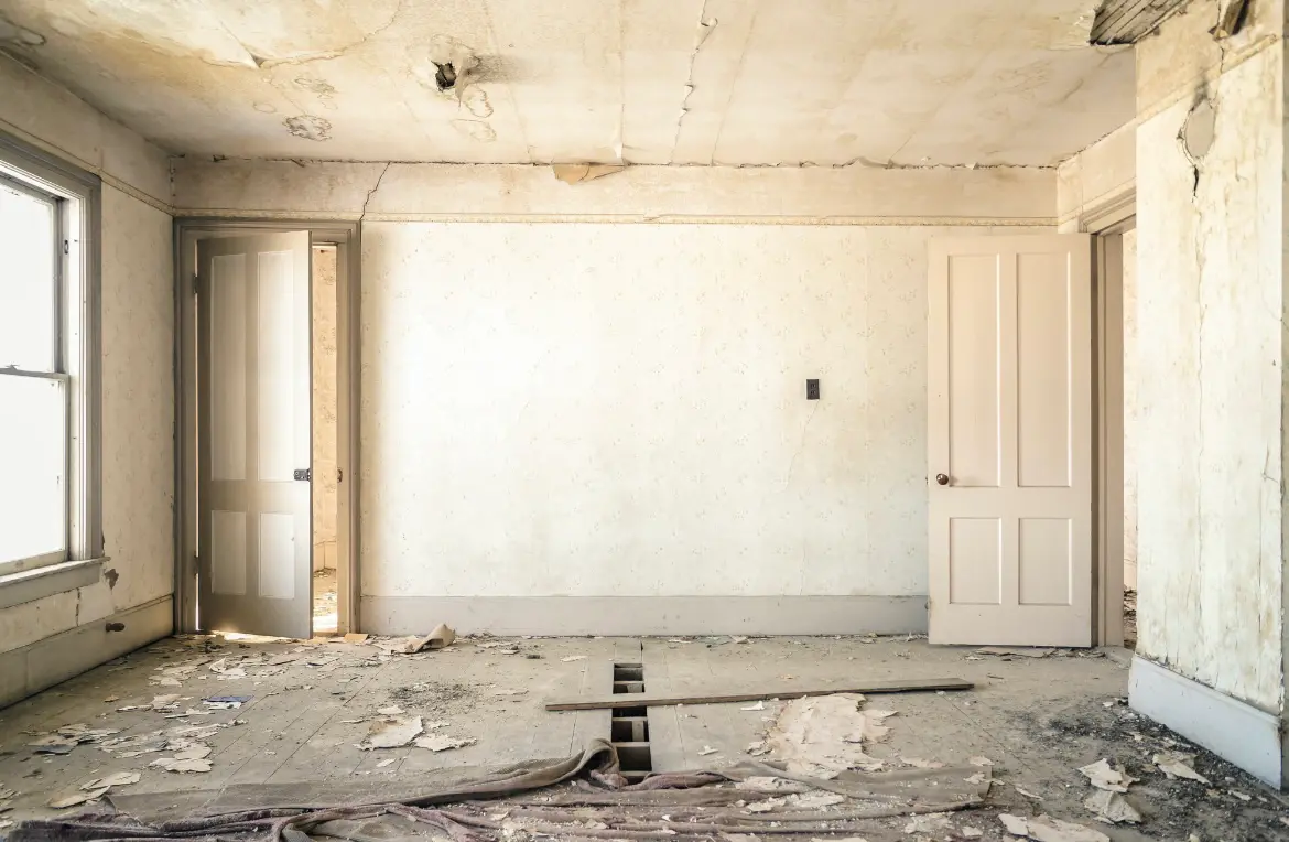 Waste disposal crew managing a cleanout project in South Venice